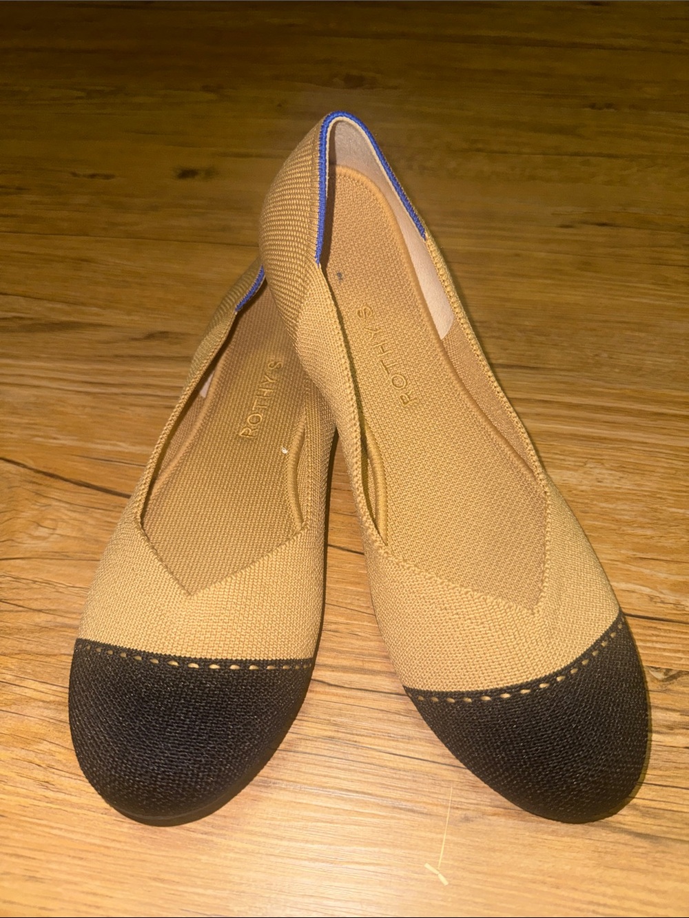 Rothy's Knit Ballet Flats Camel Captoe